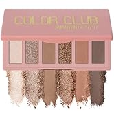 SUSIKEKI 6 Colors Mini Eyeshadow Makeup Palette Caramel & Bronzed Neutral Tone Eye Shadow M...