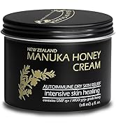 Manuka Honey Skin Healing Cream - INTENSIVE MOISTURE for Sensitive Skin, Eczema, Psoriasis, Derma...