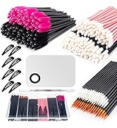 281Pieces Disposable Makeup Tools Kit Includes Stainless Steel Makeup Mixing Palette with Spatula...