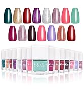 Nicole Miller New York Water-based, Easy Peel Off & Long-lasting Ultimate Nail Polish Set – 15 MI...