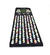 Yosoo Reflexology Walk Stone Foot Massage Mat Natural Pebbles Massage Mat Foot Massage Stone Mat ...