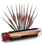 Fine Miniature Paint Brushes Set. Thin Detail Paint Brushes for Acrylic Painting, Watercolor. Oil...