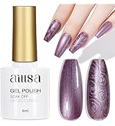 AILLSA Pearl Gel Nail Polish Mermaid Chrome Gel Polish Pearlescent Shell Thread Nail Gel Polish G...