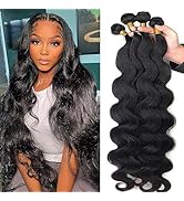 Human Hair Body Wave Bundles 100% Unprocessed Brazilian Virgin Hair(20 22 24 26 Inch)4 Bundles Hu...