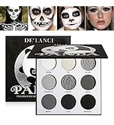 Afflano Gray Eyeshadow Palette Grey Black White Silver, Blendable Smokey Eye Eyeshadow Palette, f...
