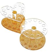 Beaupretty 2 Pieces Acrylic Nail Brushes Display Holder 12 Holes Makeup Brush Organizer Cosmetic ...