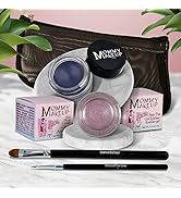 The Everlasting Eye 5 Piece Waterproof Makeup Set. Gel Eyeliner, Creme Eyeshadow, 2 brushes and M...