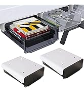 ShellKingdom 2 Pack Under Desk Drawer Organizers, Slide-Out Under Mount Storage Drawer for Pencil...