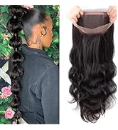20 Inch 360 Lace Frontal Closure Body Wave Full Lace Frontal 360 HD Transparent Lace Frontal With...