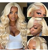 Maruol Hair Body Wave Blonde Wig Human Hair 200 Density 613 Blonde Lace Front Wigs Human Hair Pre...