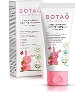BOTAO Baby’S Natural Strawberry Flavored Toddler Toothpaste Fluoride Free,EWG Verified,Vegan,SLS ...