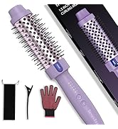 Tresses Touch Thermal Brush 1.5 Inch for Blowout Look, 5 Temp Settings, Dual Voltage Curling Iron...