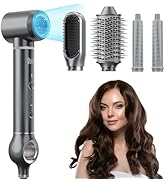 5 in 1 Hair Dryer Brush, QUICO Hair Styler 110,000 RPM 7X Faster Hair Dryers for Women, 500 Milli...