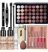 All in One Makeup Gift Kit, Includes 40 Colors Eyeshadow Palette, SIGHTLING Foundation & Face Pri...