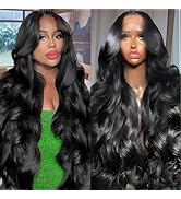 ALSZIQIHR 13x6 Body Wave Lace Front Wigs for Women Human Hair 13x6 HD Lace Front Wigs Human Hair ...