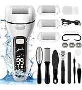 Electric Callus Remover for Feet Waterproof Rechargeable 18 in 1 Professional Pedicure Kit Foot F...