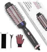 Tresses Touch Thermal Brush, Curling Iron 1.77 Inch Thermal Round Hair Curling Brush with 5 Temp ...
