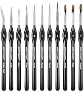MARTCOLOR Detail Paint Brush Set,11pcs Miniature Paint Brushes for Fine Detailing, Art Painting, ...
