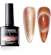 Lawnite Crystal Cat Eye Gel Nail Polish Magnetic Holographic Jelly Polish Gel Gold Soak Off UV/LE...