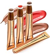 POPMISOLER 3pcs Silky Cream Contour Wand Set, Blendable Liquid Highlighter Makeup Stick & Face Co...