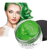 Green Temporary Hair Color,Natural Hair Color Wax,Hair Wax Color Spray 4.23 Ounces,Hair Wax Dye f...