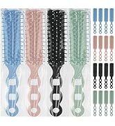 Gisdo Bulk Hair Brushes for Homeless, 100 Pieces Hair Brush Bulk for Curly Wavy Hair Blow Drying ...