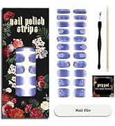 ruyeefam Nail Polish Strips - 22 Pcs Salon Quality Gel Nail Stickers - Long Lasting Wraps (Myster...
