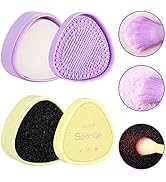 Docolor Makeup Brushes Cleaner Set, Solid Soap Cleanser with Color Removal Sponge, Brush Cleaning...