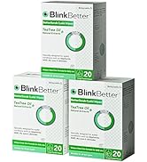 BlinkBetter Tea Tree Oil Eyelid Wipes- 60 (Pack of 3) Natural Blepharitis, MGD & Dry Eye Relief W...
