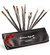 Professional Paint Brushes Art Supplies. Artist Paint Brushes for Oil, Acrylic Painting on Canvas...
