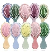 50 Pieces Mini Wet Hair Brush Travel Detangling Brush Soft Bristles Wet Dry Hair Brush Kids Hair ...