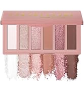 SUSIKEKI 6 Colors Mini Eyeshadow Makeup Palette Blush-colored Neutral Tone Eye Shadow Matte & Shi...
