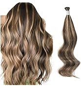 ABH AmazingBeauty Hair I Tip Hair Extensions Remy Hair 14 Inch Tip Human Hair Extensions Chocolat...