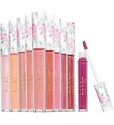 Nicole Miller Lip Gloss Collection Shimmery Glosses for Women and Girls Long Lasting Color Set wi...