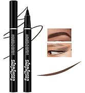 Easilydays Ultra-Fine Felt-Tip Liquid Eyeliner Pen, Waterproof 5 Colors Wild Water Eyebrow Pencil...