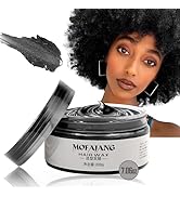 VOLLUCK Black Temporary Hair Dye Wax 7.06 oz Natural Instant Hair Color Wax Pomades, Hair Styling...