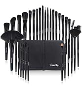 Makeup Brushes 32pcs, Yuwaku Professional Makeup Brush Set, Kabuki Face Eyes Shadow Eyeliner Foun...