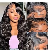 Yilike Body Wave Lace Front Wigs Human Hair 13x6 HD Lace Frontal Wigs Human Hair for Women 180% D...
