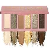 SUSIKEKI 6 Colors Mini Eyeshadow Makeup Palette Olive-colored Neutral Tone Eye Shadow Matte & Shi...