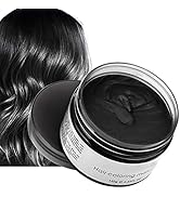 Black Temporary Hair Color,Natural Hair Color Wax,Hair Wax Color Spray 4.23 Ounces,Hair Wax Dye f...