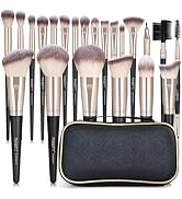 MAGEFY Makeup Brushes, 22 Pcs Professional Premium Synthetic Makeup Brush Set with Case, Foundati...