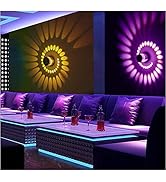 xuuyuu Spiral LED Wall Light,3W Colorful RGB Spiral Hole Wall Lamp Aluminum LED Wall Lamp Indoor ...