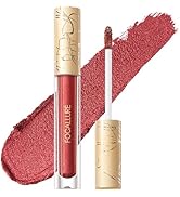 FOCALLURE Metallic Liquid Lipstick,Non Stick Cup Lip Gloss,High Impact Lip Color with Transfer-pr...