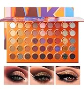 imakeupnow 45 Shades Eye Shadow Makeup Palette Set Neutral Brown Nude, High Pigmented Eyeshadow P...