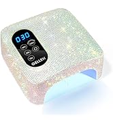 UV LED Nail Lamp, Gellen 72W Rechargeable UV Nail Lamp for Gel Nails, Cordless UV Light for Nails...