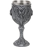CUZOKOLA Dragon Medieval Wine Goblet | Dungeons and Dragon Cup for Medieval Party Decorations -No...