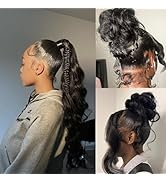 Annarily 30 Inch Body Wave Lace Front Wigs Human Hair 180 Density, 360 HD Transparent Lace Fronta...