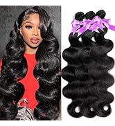 ALLRUN Body Wave Bundles Human Hair 22 24 26 Inch Body Wave 3 Bundles 100% Unprocessed Remy Virgi...