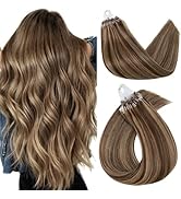 Micro Link Hair Extensions Human Hair 14 Inch Microbead Hair Extensions 100% Real Human Hair Exte...