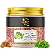 Buddha Natural Anti Tan Face Cream - 100% Ayush Certified - De-Tan Face Cream, Sun Tan Removal, S...
